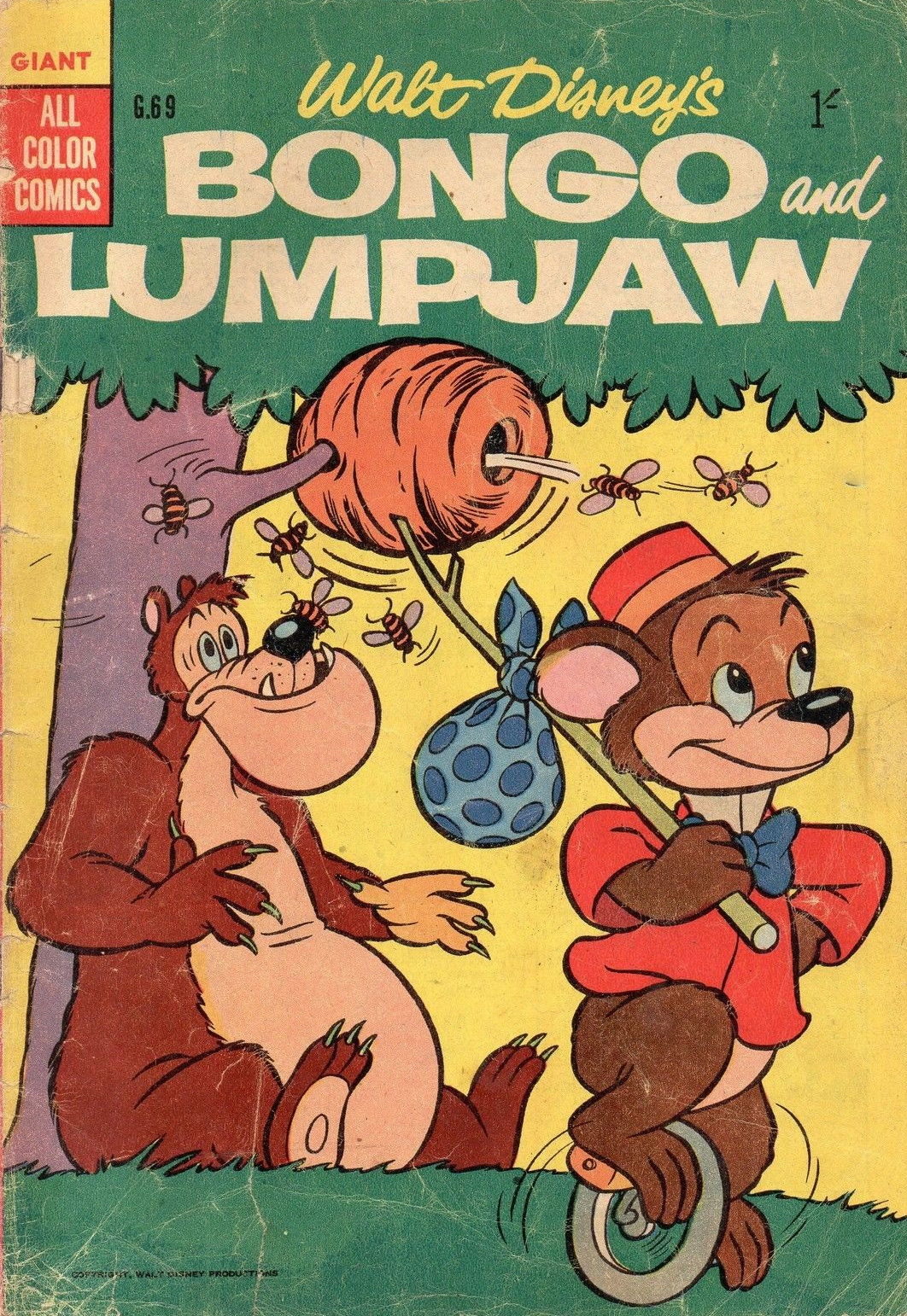 Walt Disney's Giant Comics [G Series] (WG Publications, 1951 series) #G69 — Walt Disney's Bongo and Lumpjaw (1957)