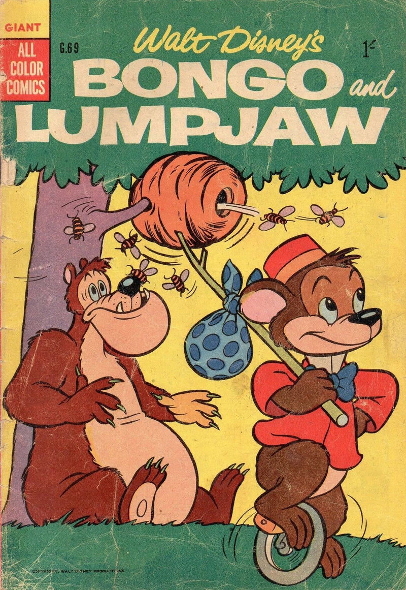 Walt Disney's Giant Comics [G Series] (WG Publications, 1951 series) #G69 — Walt Disney's Bongo and Lumpjaw (1957)