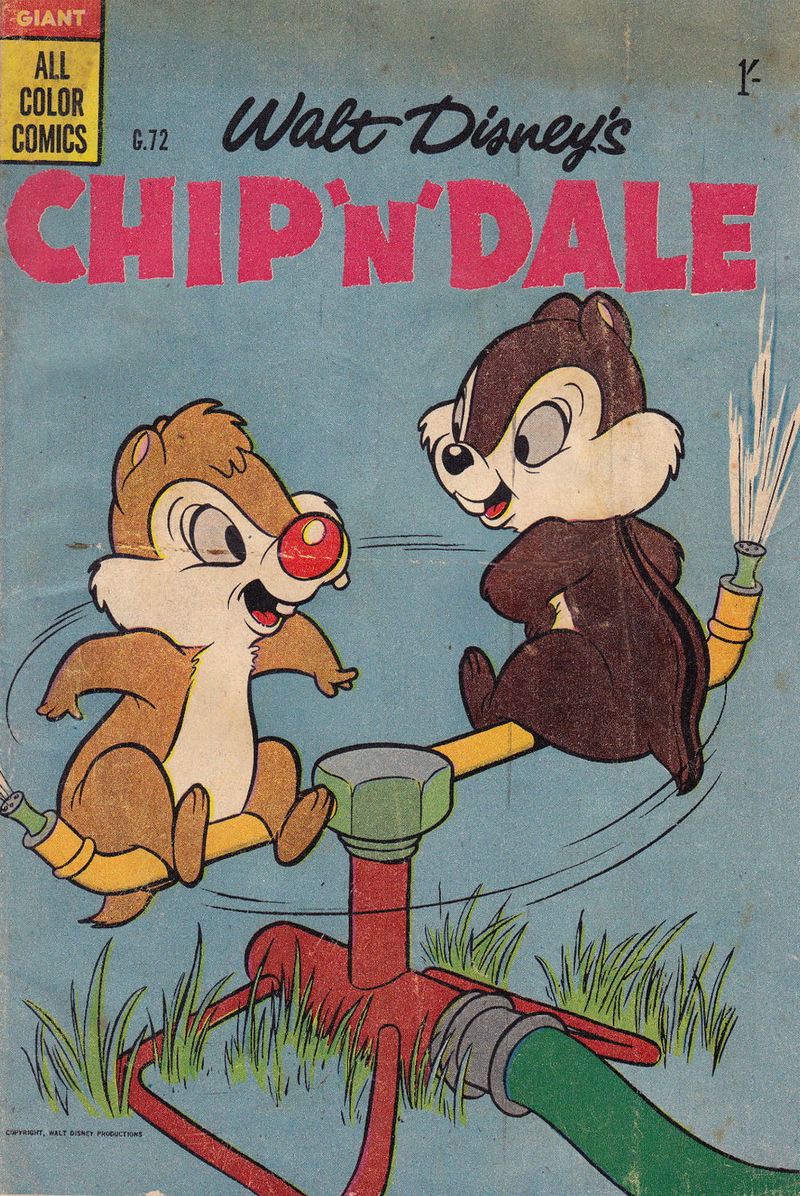 Walt Disney's Giant Comics [G Series] (WG Publications, 1951 series) #G.72 — Walt Disney's Chip 'n' Dale (1957)