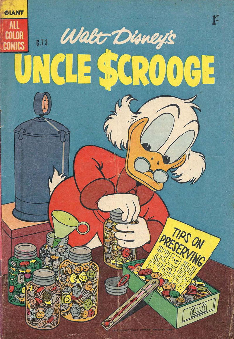 Walt Disney's Giant Comics [G Series] (WG Publications, 1951 series) #G.73 — Walt Disney's Uncle Scrooge (1957)