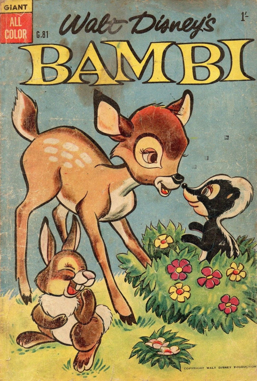 Walt Disney's Giant Comics [G Series] (WG Publications, 1951 series) #G.81 — Walt Disney's Bambi ([1957])