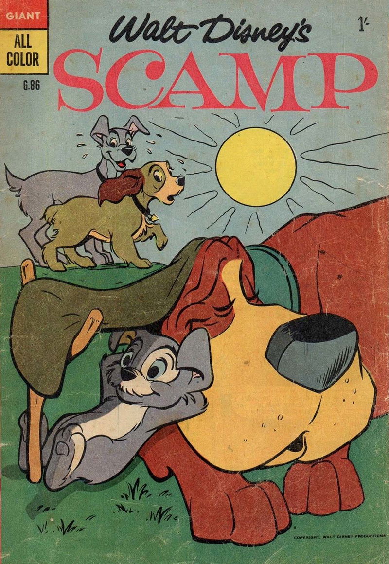 Walt Disney's Giant Comics [G Series] (WG Publications, 1951 series) #G.86 — Walt Disney's Scamp (1957)