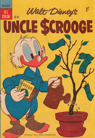 Walt Disney's Giant Comics [G Series] (WG Publications, 1951 series) #91 — Walt Disney's Uncle Scrooge 1957