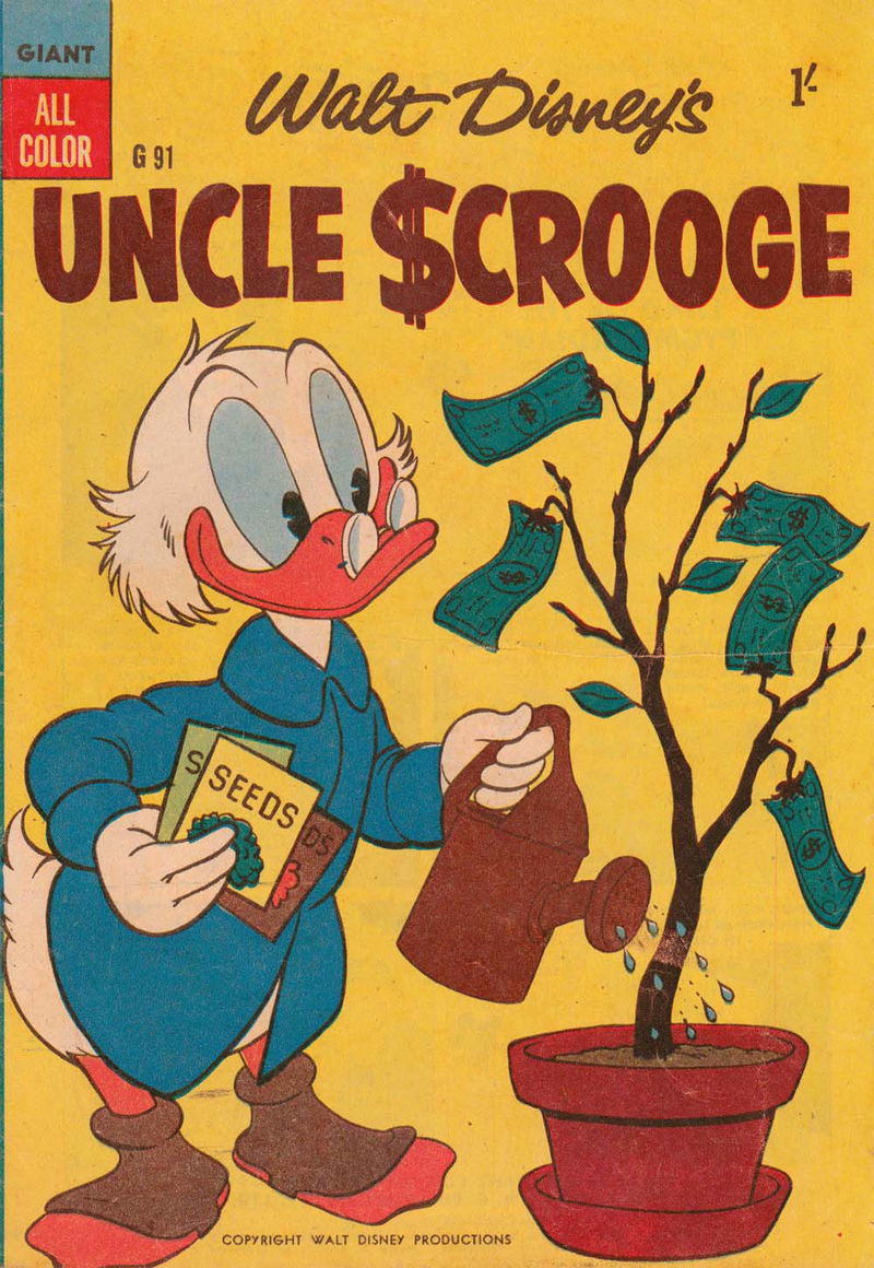 Walt Disney's Giant Comics [G Series] (WG Publications, 1951 series) #91 — Walt Disney's Uncle Scrooge (1957)