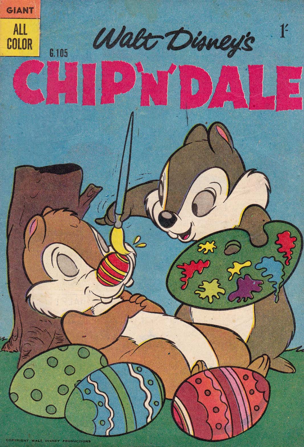 Walt Disney's Giant Comics [G Series] (WG Publications, 1951 series) #G105 — Walt Disney's Chip 'n' Dale (1958)