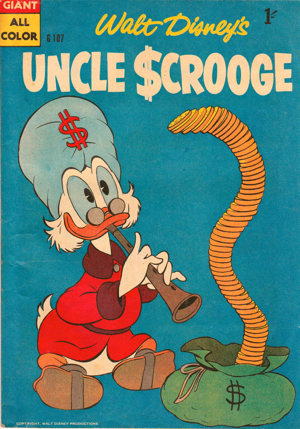 Walt Disney's Giant Comics [G Series] (WG Publications, 1951 series) #G.107 — Walt Disney's Uncle Scrooge (1958)