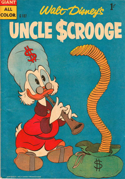 Walt Disney's Giant Comics [G Series] (WG Publications, 1951 series) #G.107 — Walt Disney's Uncle Scrooge 1958