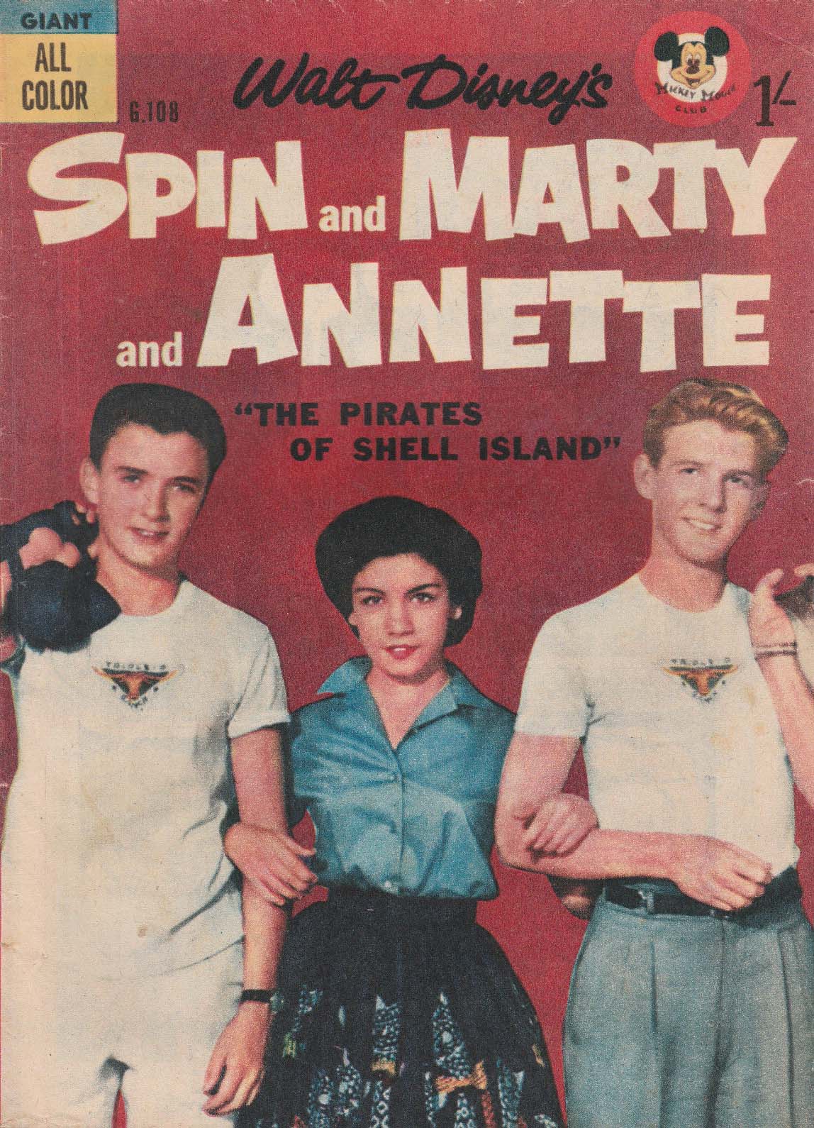 Walt Disney's Giant Comics [G Series] (WG Publications, 1951 series) #G108 — Walt Disney's Spin and Marty and Annette (May 1958)