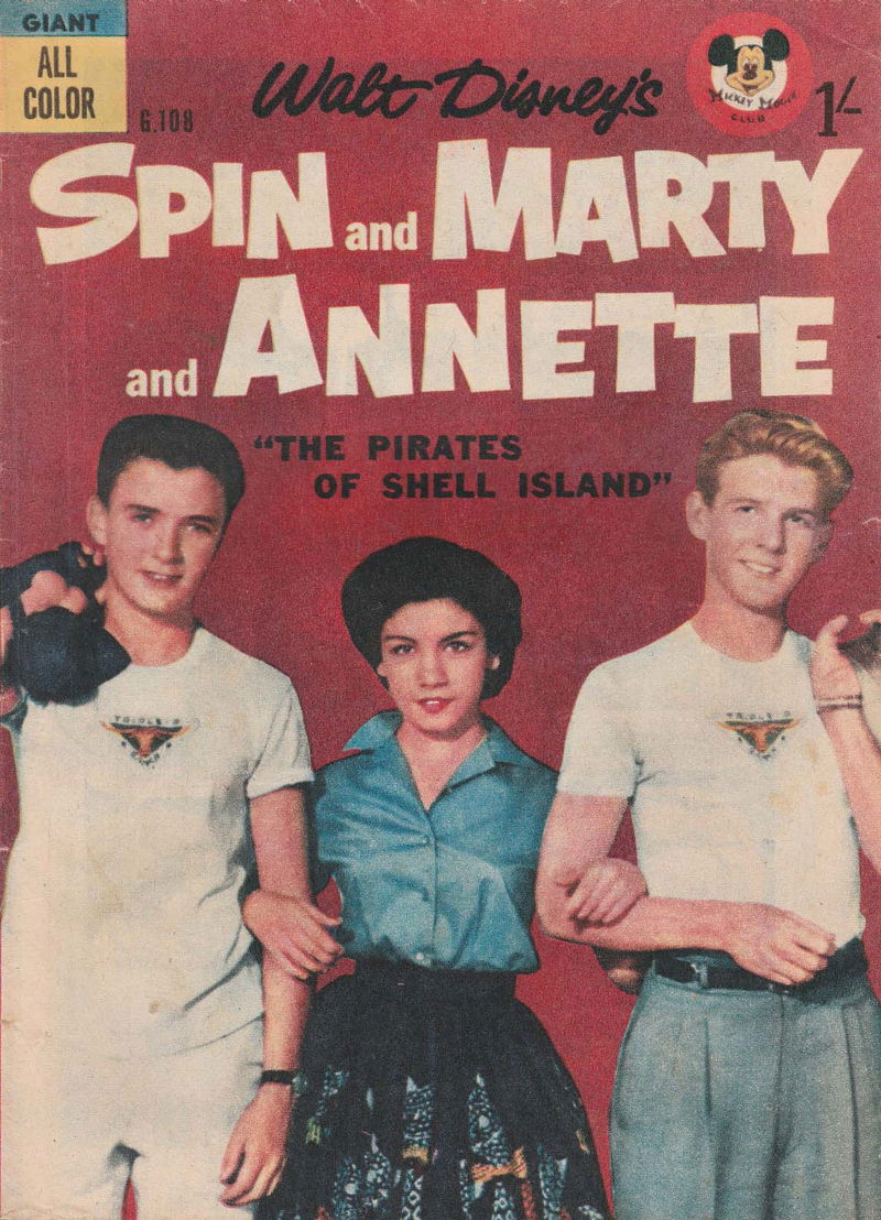 Walt Disney's Giant Comics [G Series] (WG Publications, 1951 series) #G108 — Walt Disney's Spin and Marty and Annette (May 1958)
