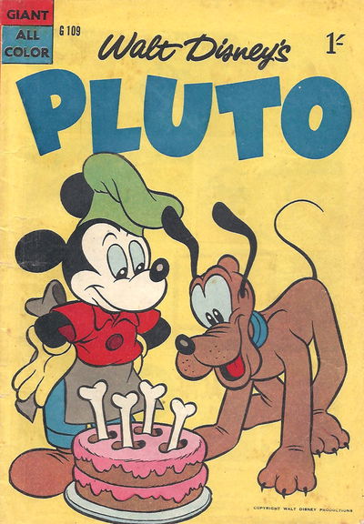 Walt Disney's Giant Comics [G Series] (WG Publications, 1951 series) #G109 — Walt Disney's Pluto 1958