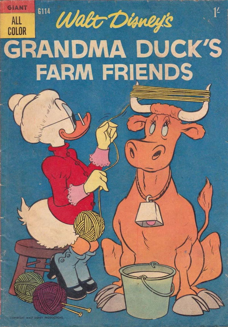 Walt Disney's Giant Comics [G Series] (WG Publications, 1951 series) #G114 — Walt Disney's Gradma Duck's Farm Friends (1958)