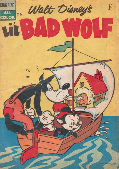 Walt Disney's Giant Comics [G Series] (WG Publications, 1951 series) #G124 — Walt Disney's Li'l Bad Wolf 1958