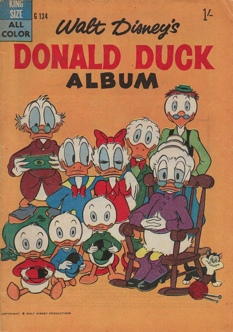 Walt Disney's Giant Comics [G Series] (WG Publications, 1951 series) #134 — Walt Disney's Donald Duck Album (1959)
