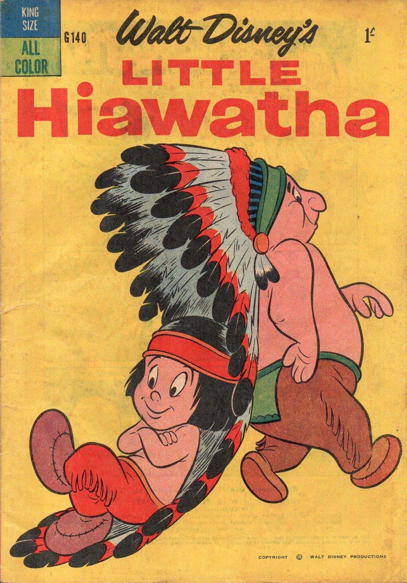 Walt Disney's Giant Comics [G Series] (WG Publications, 1951 series) #G140 — Walt Disney's Little Hiawatha (1959)