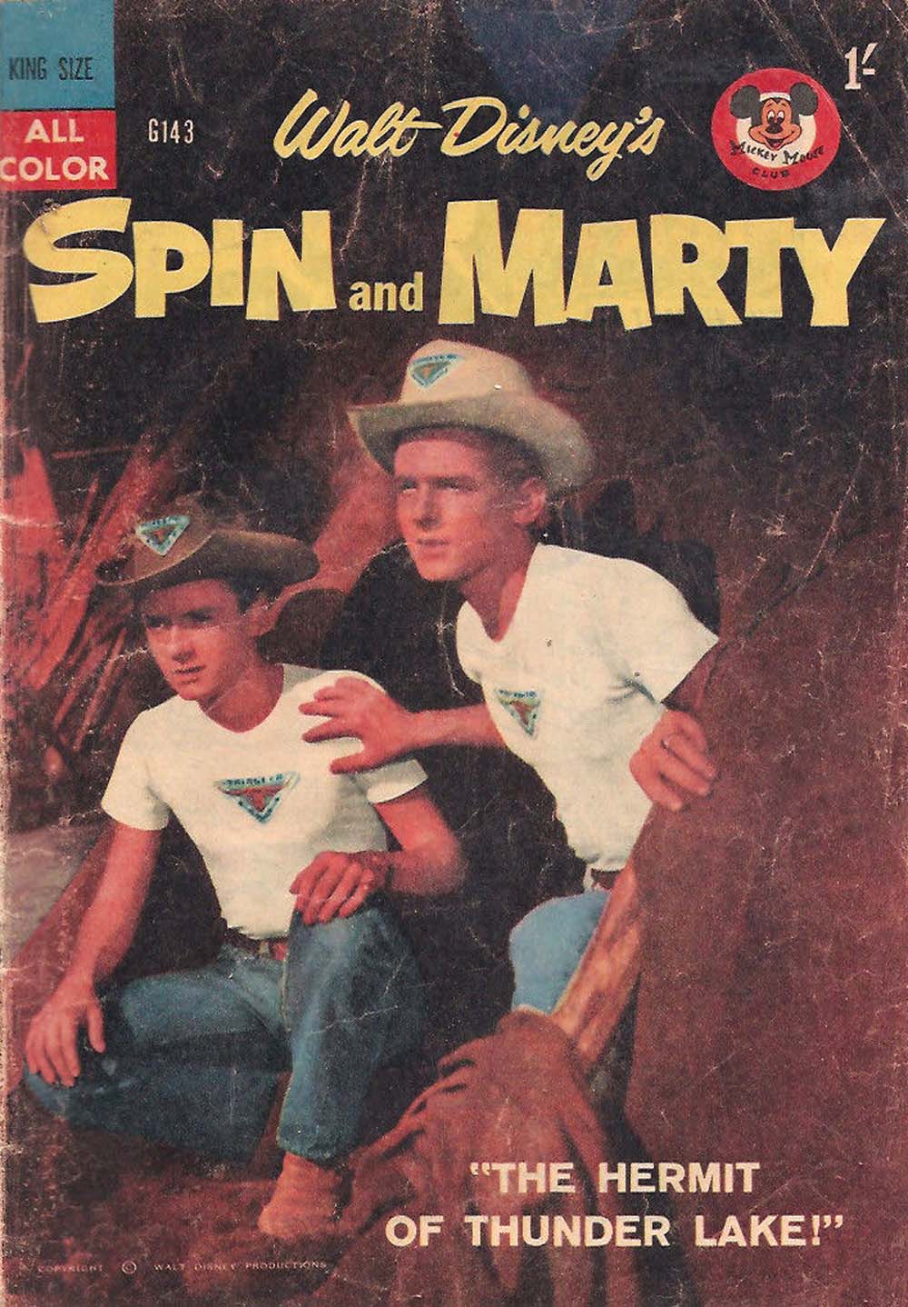 Walt Disney's Giant Comics [G Series] (WG Publications, 1951 series) #G143 — Walt Disney's Spin and Marty (1959)