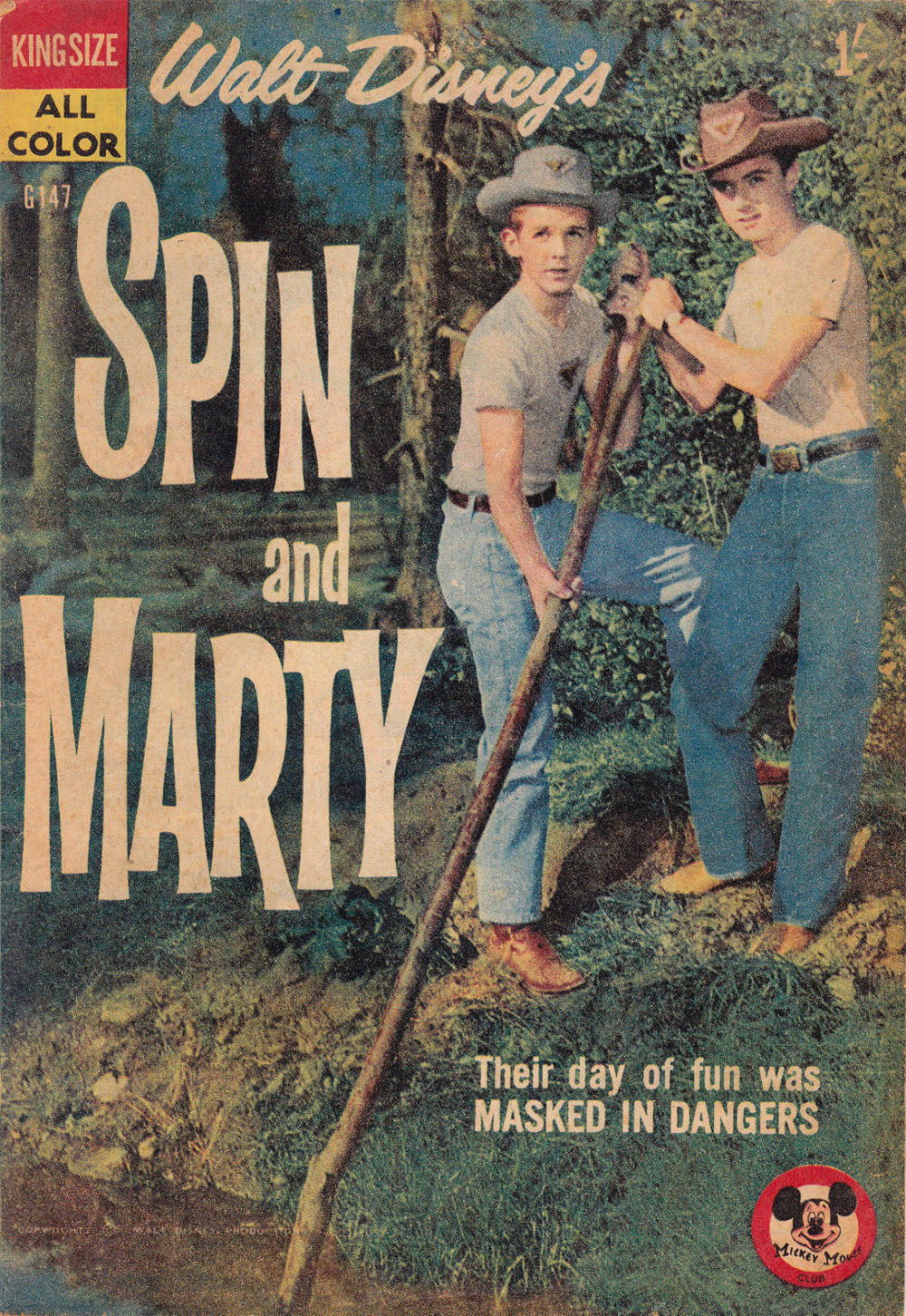 Walt Disney's Giant Comics [G Series] (WG Publications, 1951 series) #G147 — Walt Disney's Spin and Marty (1959)