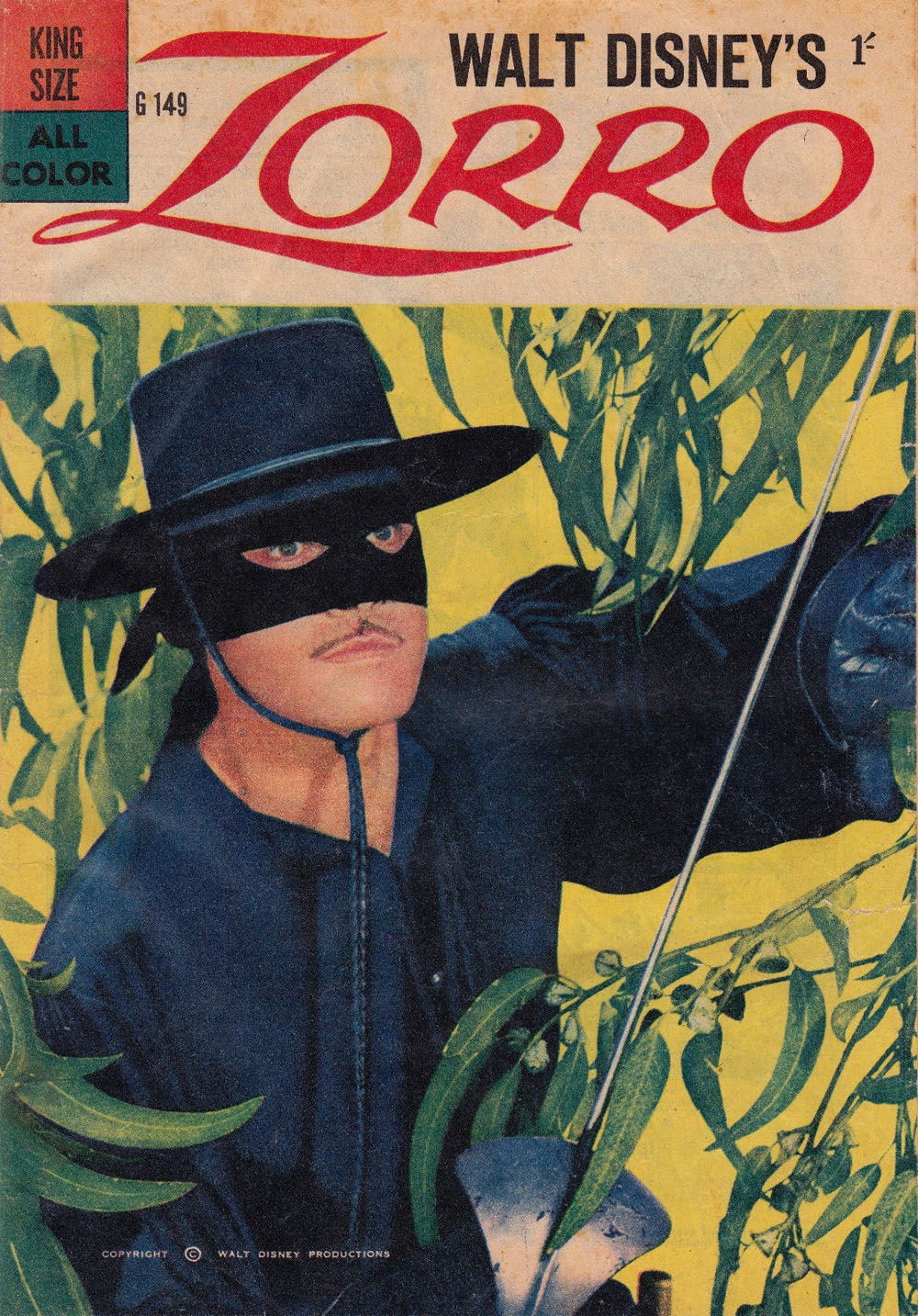 Walt Disney's Giant Comics [G Series] (WG Publications, 1951 series) #G149 — Walt Disney's Zorro (1959)