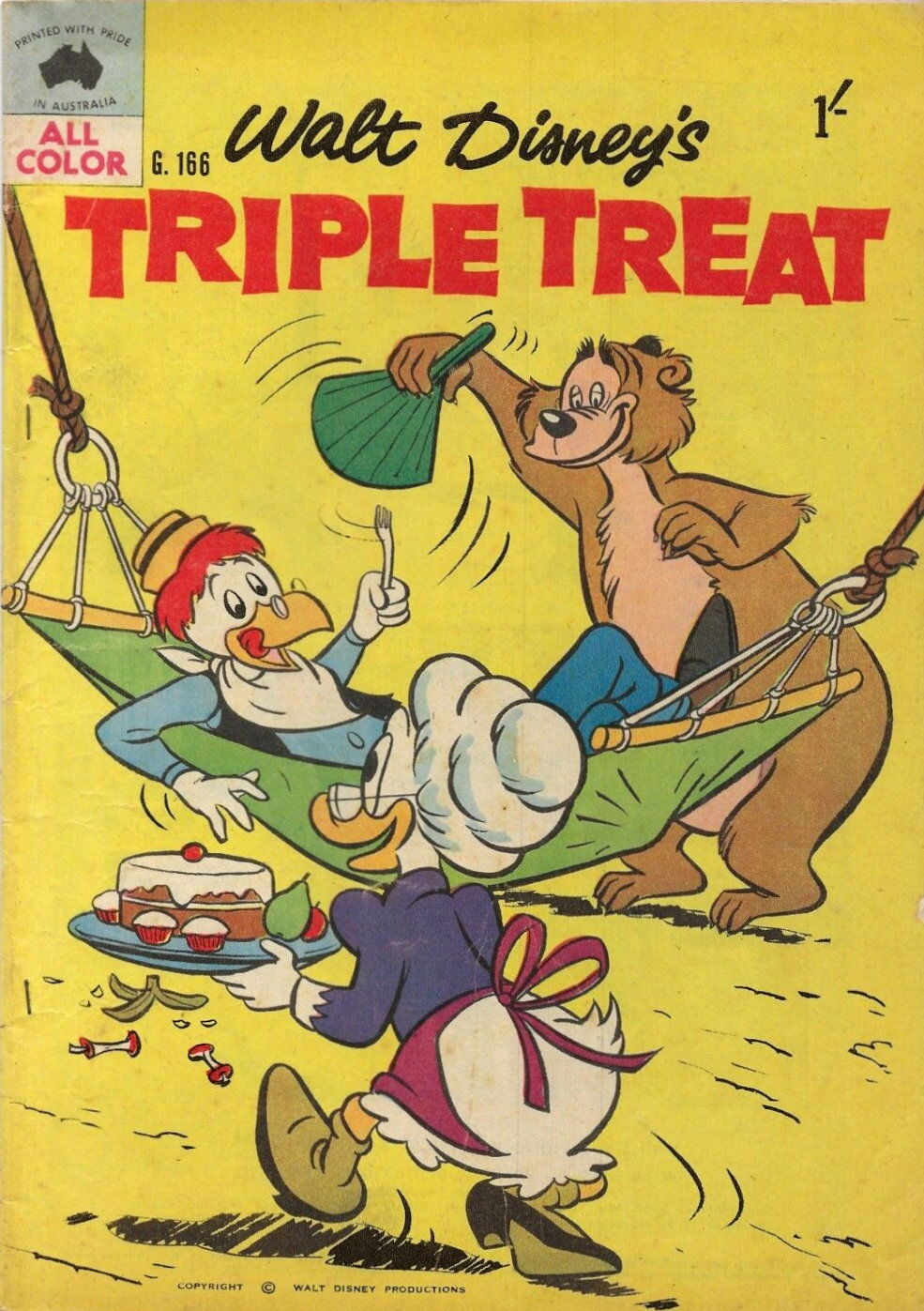 Walt Disney's Giant Comics [G Series] (WG Publications, 1951 series) #G166 — Walt Disney's Triple Treat (1960)