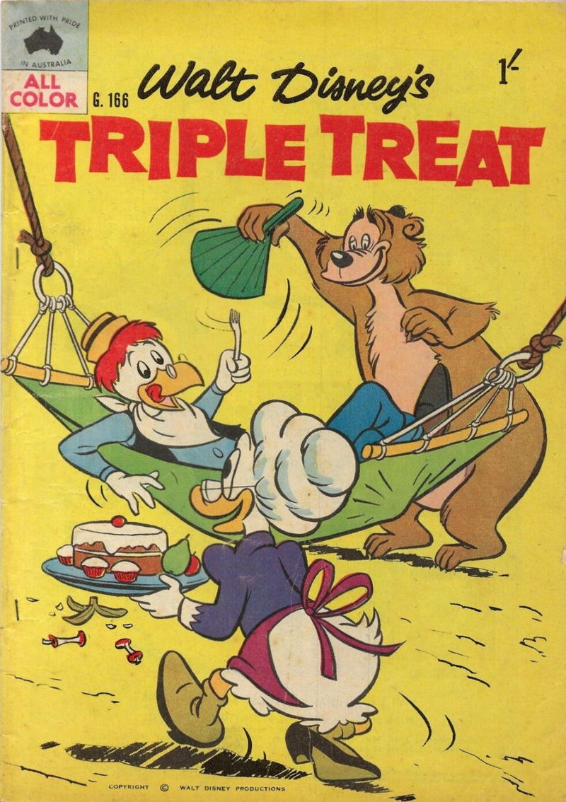 Walt Disney's Giant Comics [G Series] (WG Publications, 1951 series) #G166 — Walt Disney's Triple Treat (1960)