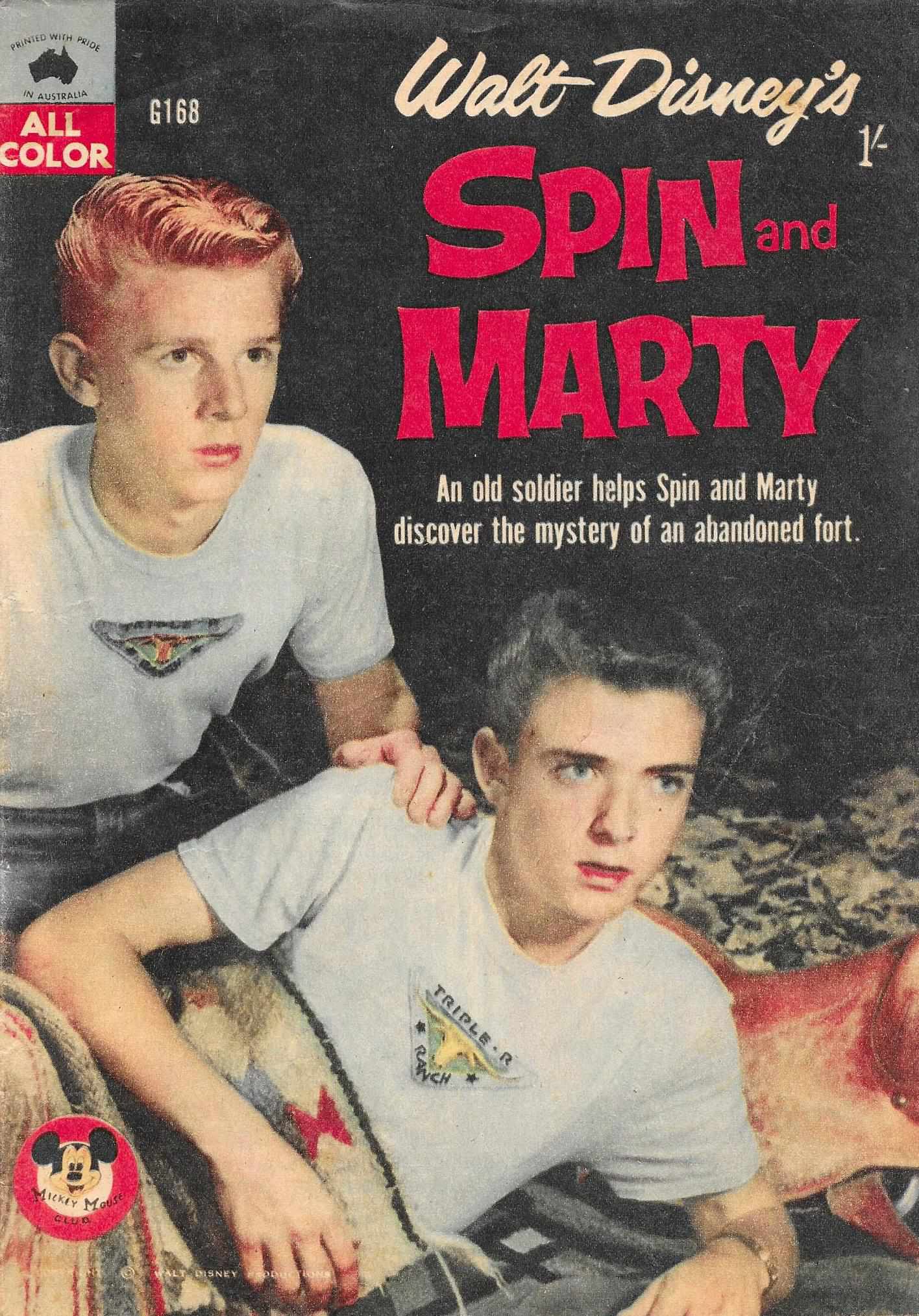 Walt Disney's Giant Comics [G Series] (WG Publications, 1951 series) #G168 — Walt Disney's Spin and Marty (January 1960)