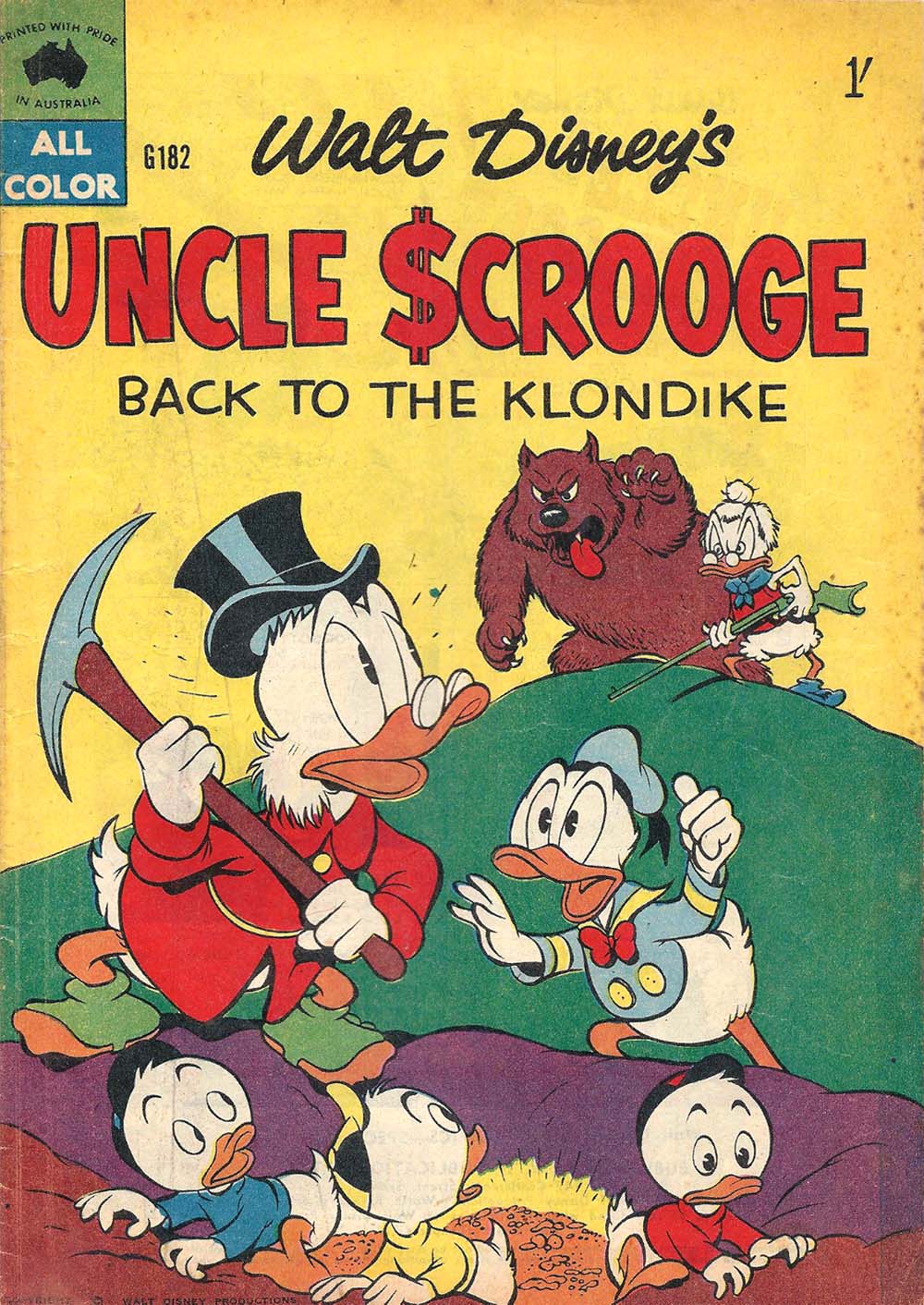 Walt Disney's Giant Comics [G Series] (WG Publications, 1951 series) #G182 — Walt Disney's Uncle Scrooge (1960)