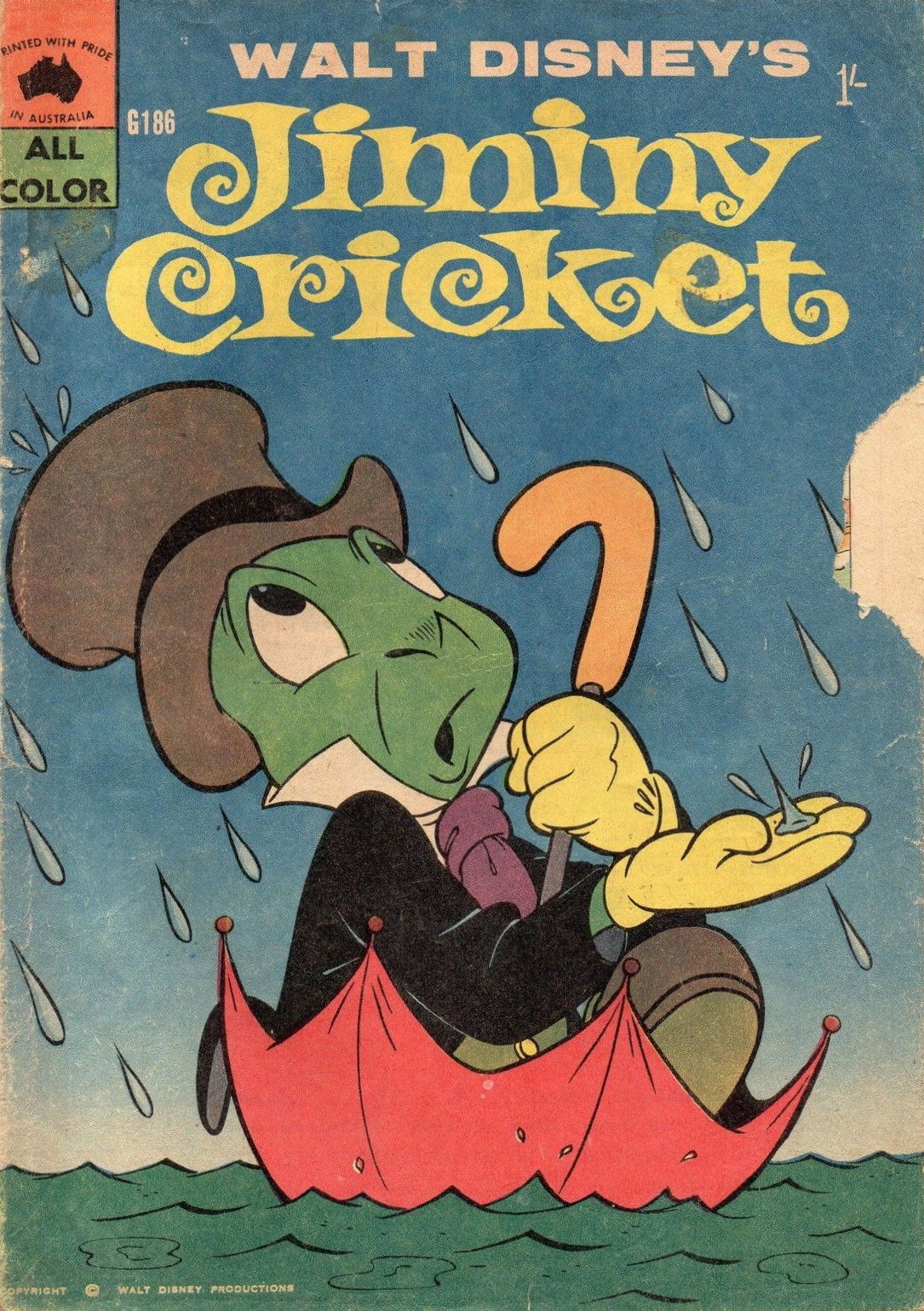 Walt Disney's Giant Comics [G Series] (WG Publications, 1951 series) #186 — Walt Disney's Jiminy Cricket ([1960])