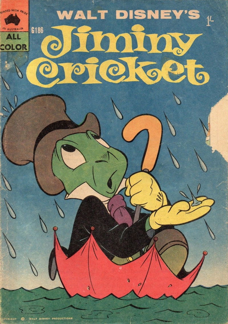 Walt Disney's Giant Comics [G Series] (WG Publications, 1951 series) #186 — Walt Disney's Jiminy Cricket ([1960])