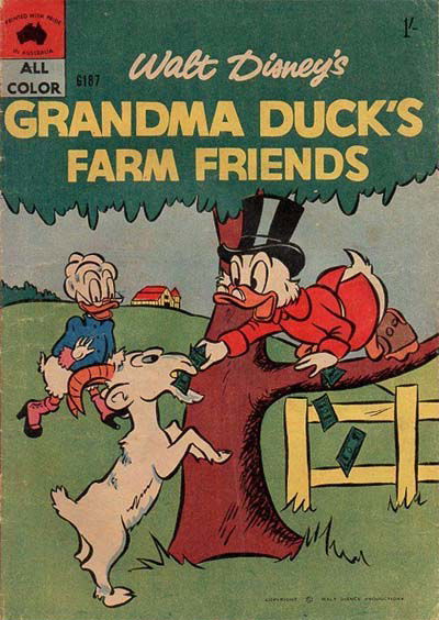 Walt Disney's Giant Comics [G Series] (WG Publications, 1951 series) #187 (1960) —Walt Disney's Grandma Duck's Farm Friends