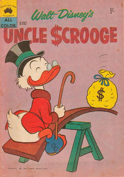 Walt Disney's Giant Comics [G Series] (WG Publications, 1951 series) #192 — Walt Disney's Uncle $crooge [1960?]