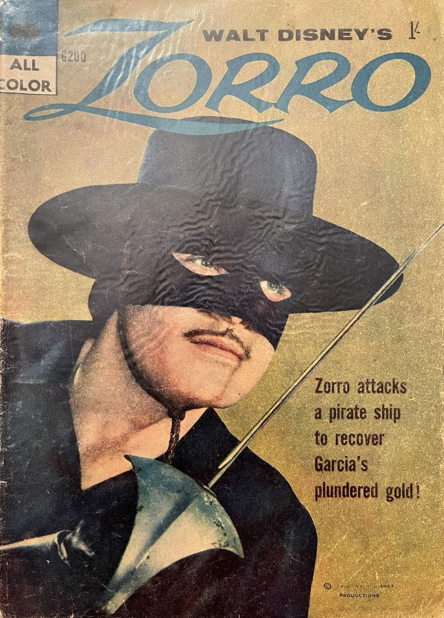 Walt Disney's Giant Comics [G Series] (WG Publications, 1951 series) #G200 — Walt Disney's Zorro ([November 1960?])