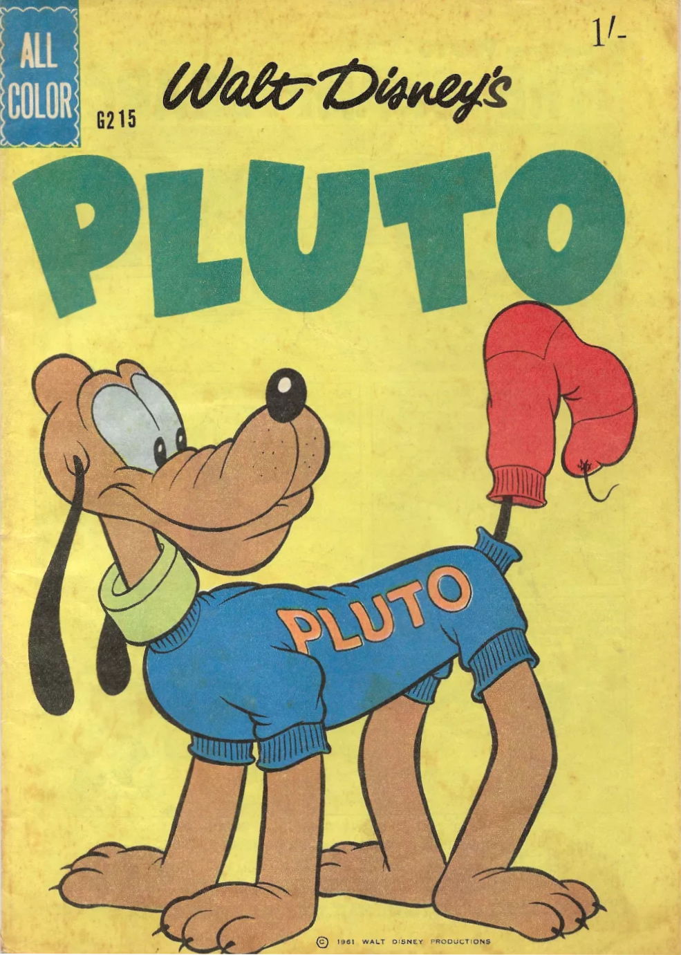 Walt Disney's Giant Comics [G Series] (WG Publications, 1951 series) #G215 — Walt Disney's Pluto (1961)