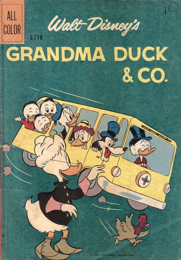 Walt Disney's Giant Comics [G Series] (WG Publications, 1951 series) #G218 ([1961]) —Walt Disney's Grandma Duck & Co.