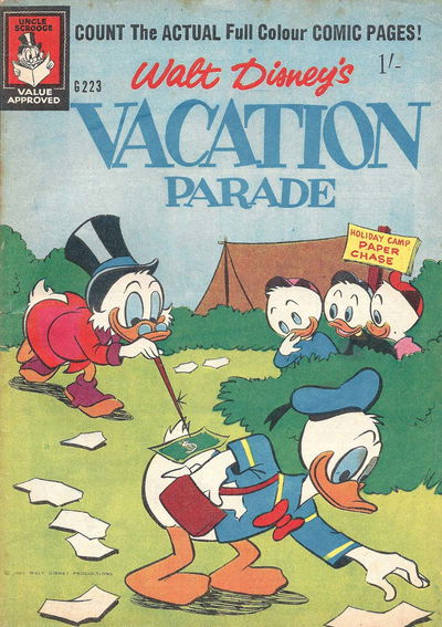 Walt Disney's Giant Comics [G Series] (WG Publications, 1951 series) #223 — Walt Disney's Vacation Parade 1961