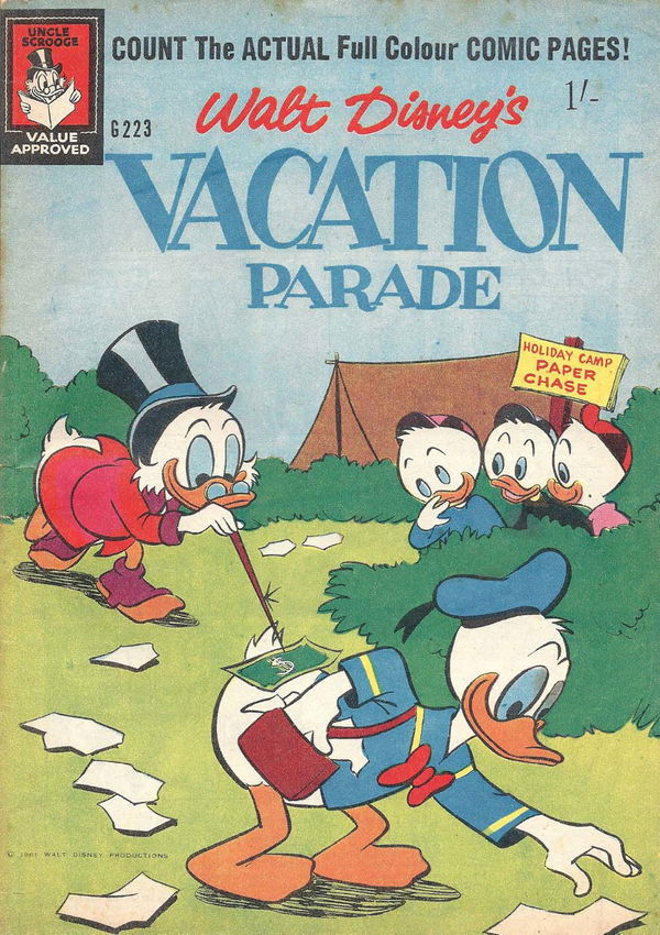 Walt Disney's Giant Comics [G Series] (WG Publications, 1951 series) #223 (1961) —Walt Disney's Vacation Parade