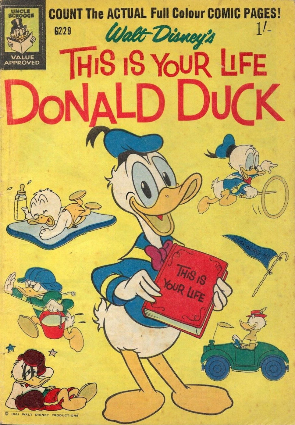 Walt Disney's Giant Comics [G Series] (WG Publications, 1951 series) #G229 — Walt Disney's This is Your Life Donald Duck (1961)