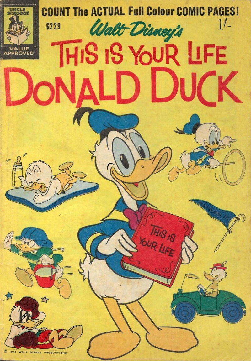 Walt Disney's Giant Comics [G Series] (WG Publications, 1951 series) #G229 — Walt Disney's This is Your Life Donald Duck (1961)