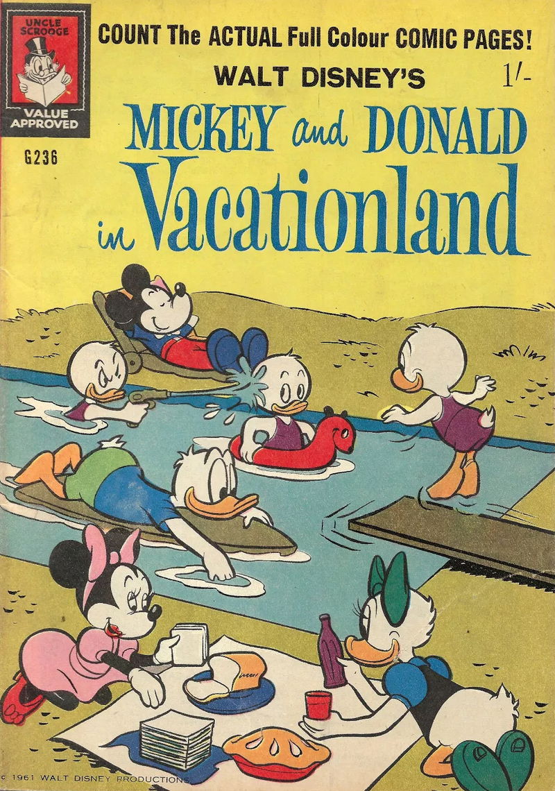 Walt Disney's Giant Comics [G Series] (WG Publications, 1951 series) #G.236 — Walt Disney's Mickey and Donald in Vacationland (1962)