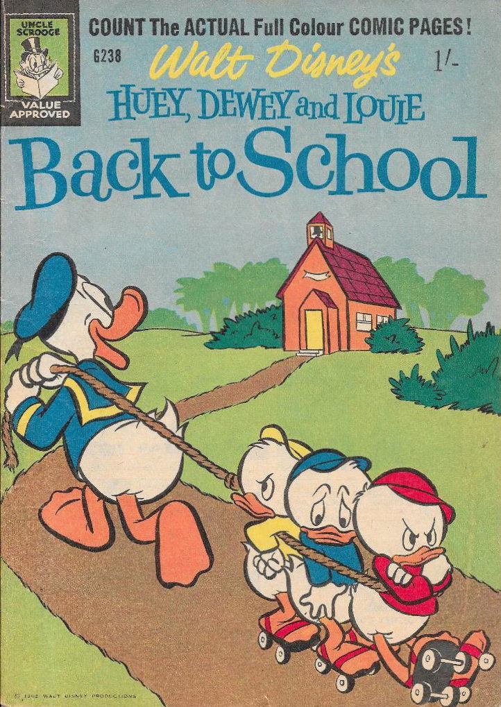 Walt Disney's Giant Comics [G Series] (WG Publications, 1951 series) #G238 — Huey, Dewey and Louie Back to School ([January 1962?])