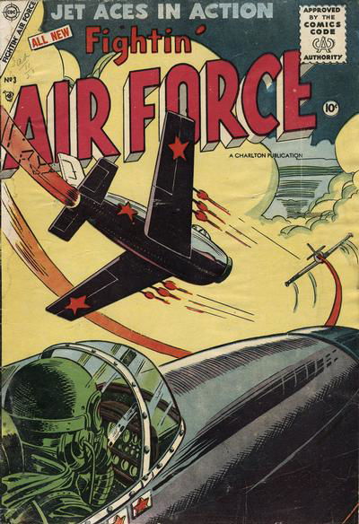 Fightin' Air Force (Charlton, 1956 series) #3 February 1956