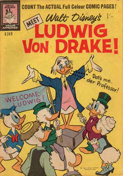 Walt Disney's Giant Comics [G Series] (WG Publications, 1951 series) #G.249 (1962) —Walt Disney's Ludwig Von Drake!