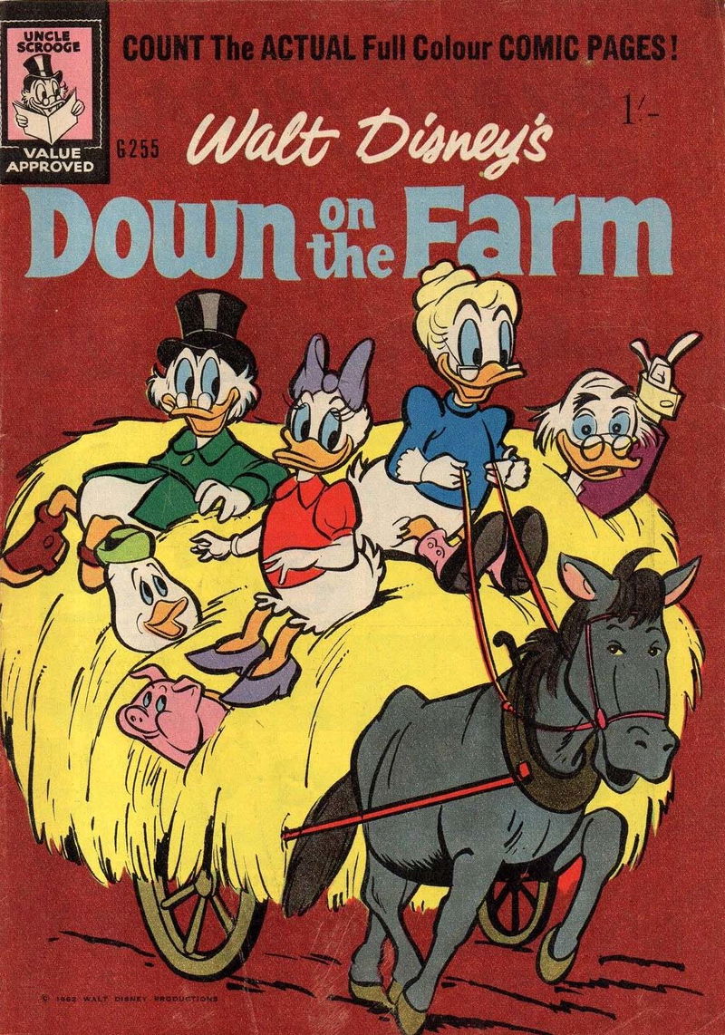 Walt Disney's Giant Comics [G Series] (WG Publications, 1951 series) #255 — Walt Disney's Down on the Farm (1962)