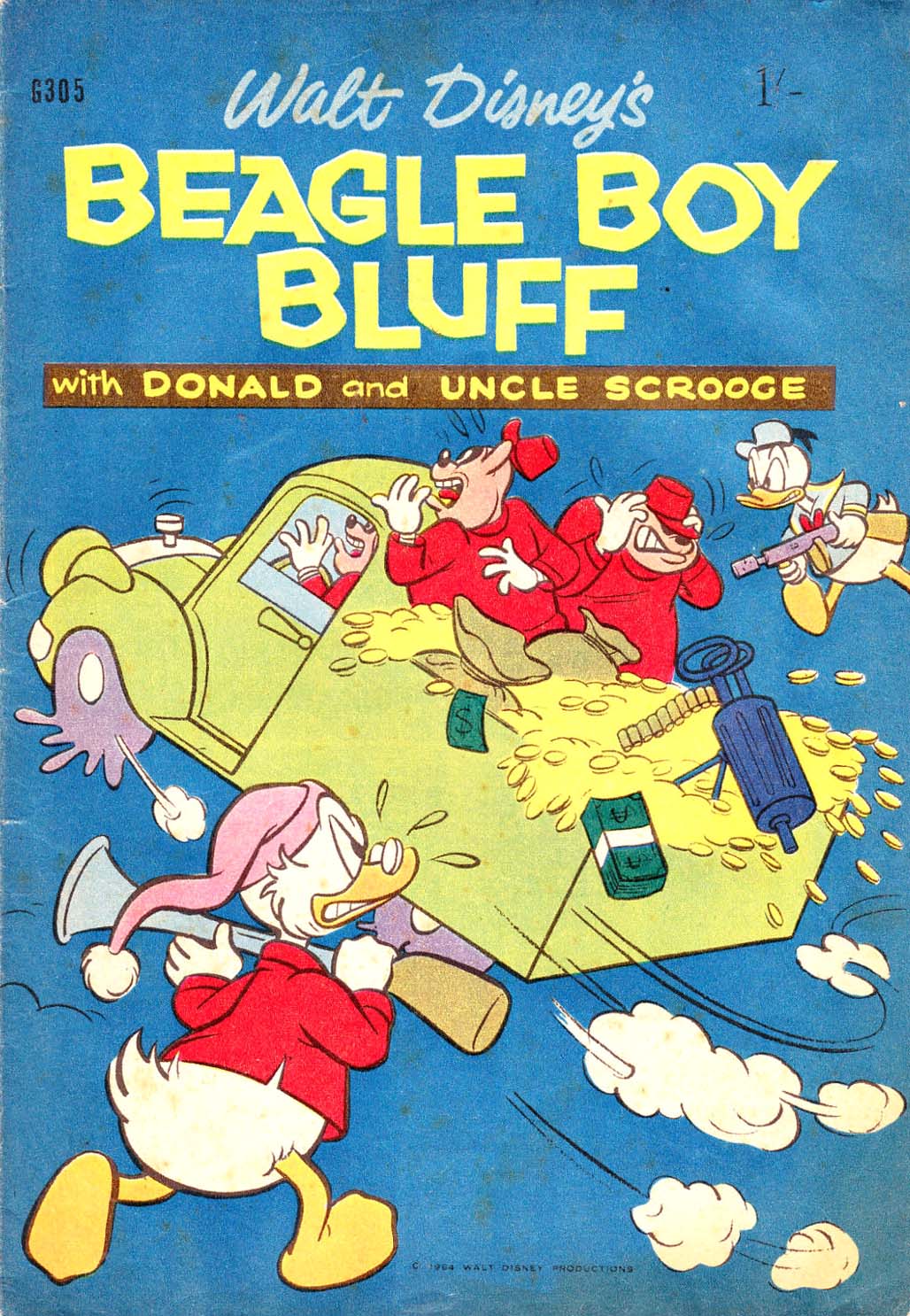 Walt Disney's Giant Comics [G Series] (WG Publications, 1951 series) #G305 — Walt Disney's Beagle Boy Bluff with Donald and Uncle Scrooge (1964)