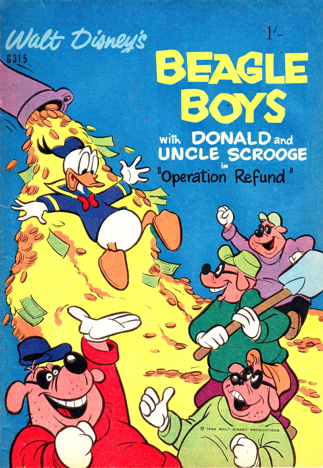 Walt Disney's Giant Comics [G Series] (WG Publications, 1951 series) #315 — Walt Disney's Beagle Boys (1964)