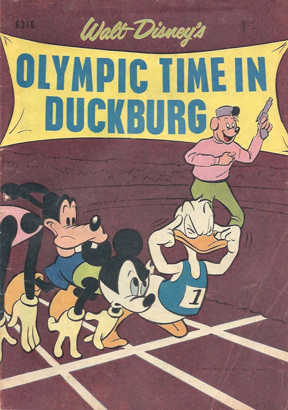 Walt Disney's Giant Comics [G Series] (WG Publications, 1951 series) #G316 — Walt Disney's Olympic Time in Duckburg (1964)