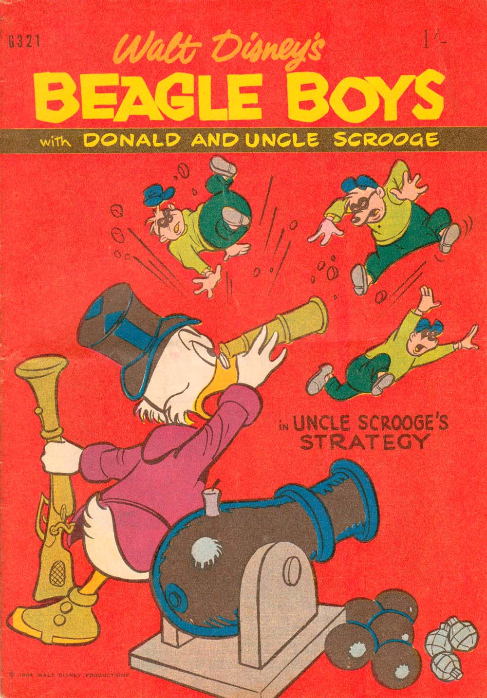 Walt Disney's Giant Comics [G Series] (WG Publications, 1951 series) #G321 — Walt Disney's Beagle Boys with Donald and Uncle Scrooge (1964)