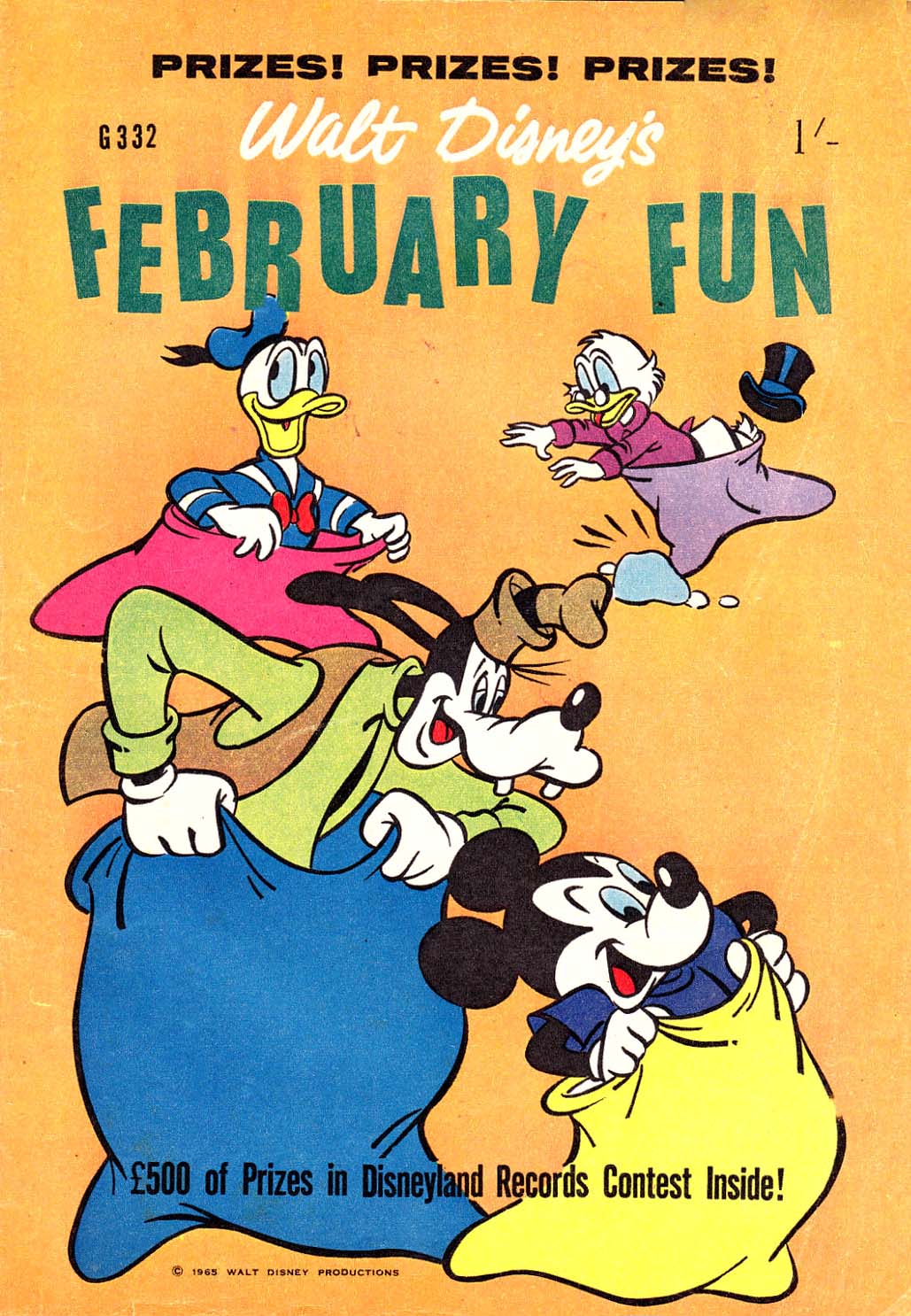 Walt Disney's Giant Comics [G Series] (WG Publications, 1951 series) #G332 — Walt Disney's February Fun (February 1965)