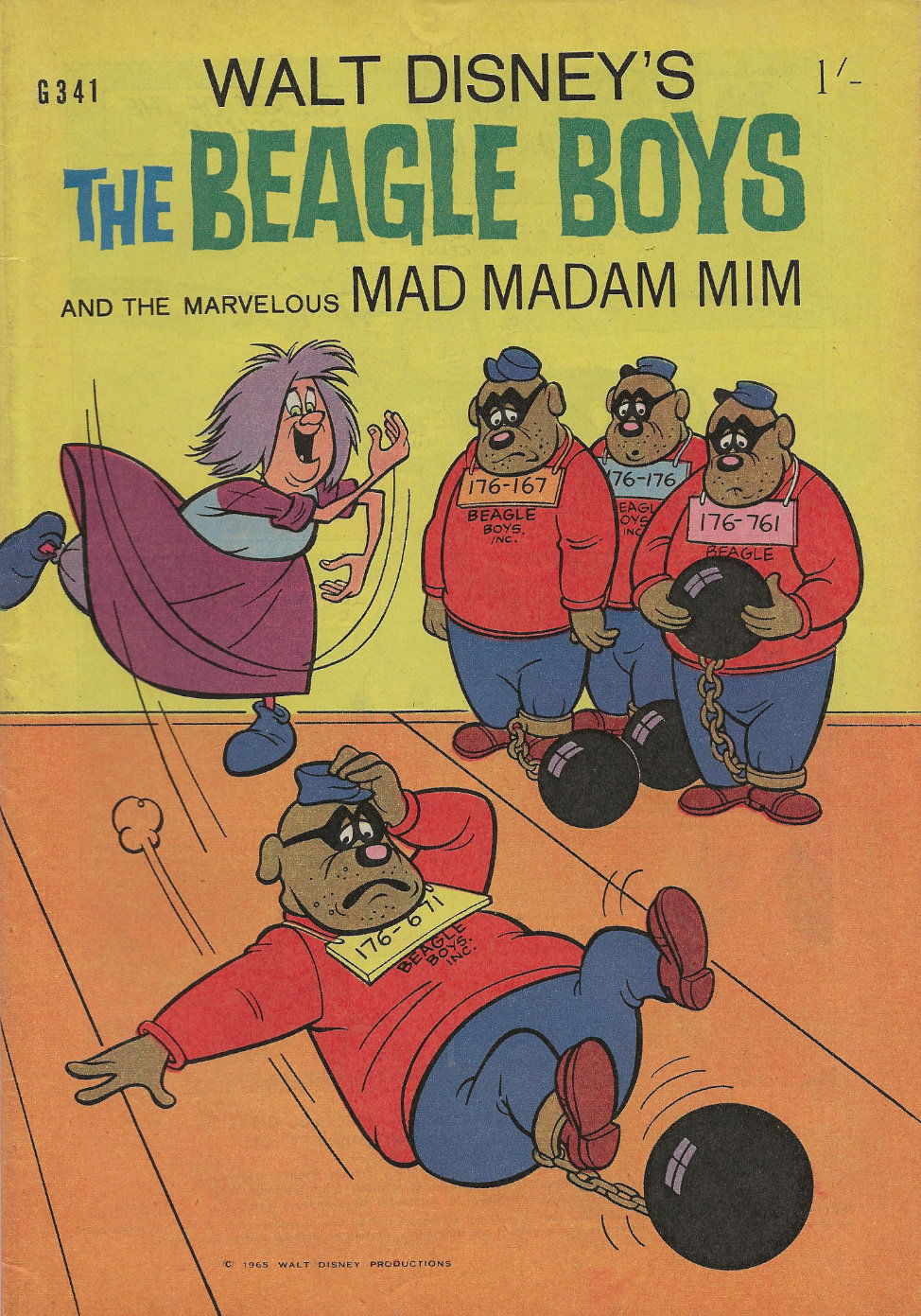Walt Disney's Giant Comics [G Series] (WG Publications, 1951 series) #G341 — Walt Disney's The Beagle Boys and the Marvelous Mad Madam Mim (1965?)