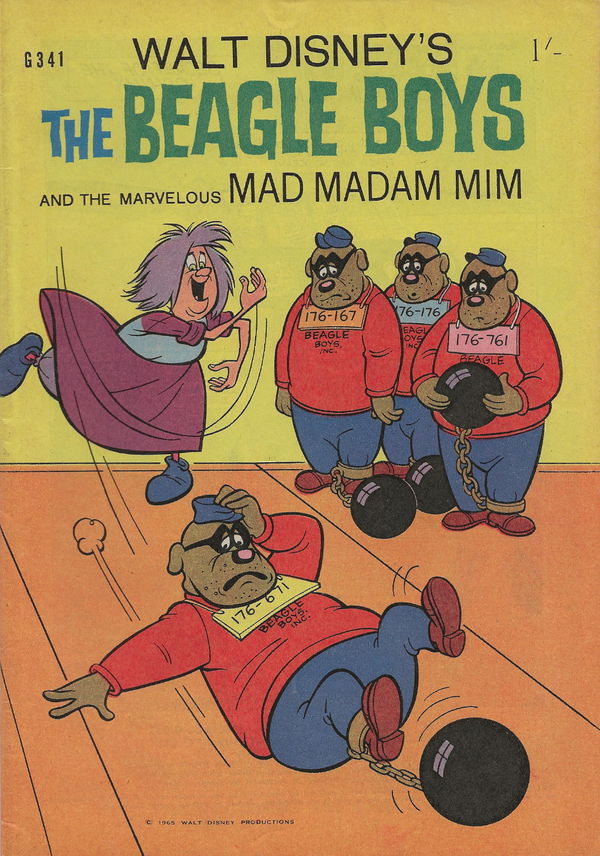 Walt Disney's Giant Comics [G Series] (WG Publications, 1951 series) #G341 (1965?) —Walt Disney's The Beagle Boys and the Marvelous Mad Madam Mim