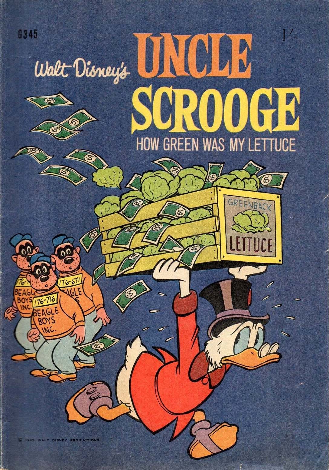 Walt Disney's Giant Comics [G Series] (WG Publications, 1951 series) #G345 — Walt Disney's Uncle Scrooge (1965)