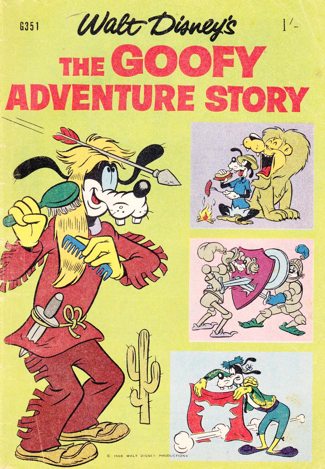 Walt Disney's Giant Comics [G Series] (WG Publications, 1951 series) #G351 — Walt Disney's the Goofy Adventure Story (1965)